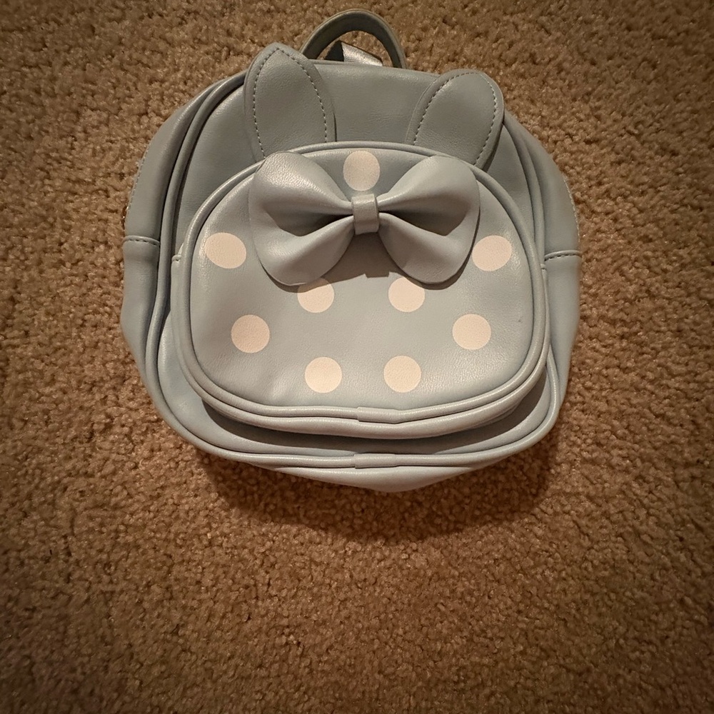 Blue Polka Dot Backpack 💙